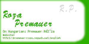 roza premauer business card